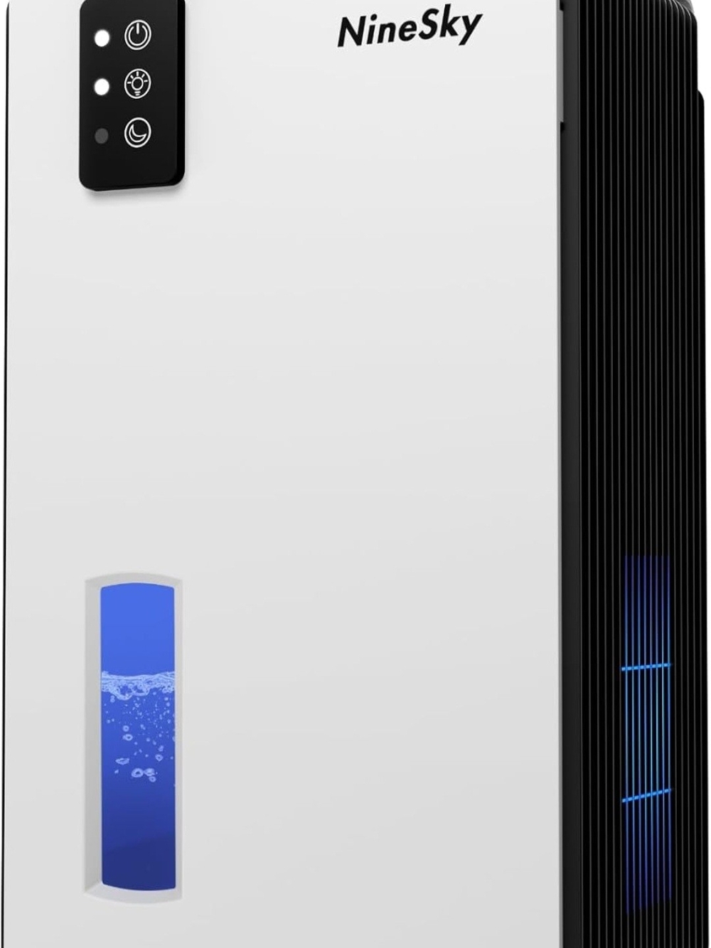 White & Black Dehumidifier - Compact Home Air Moisture Control